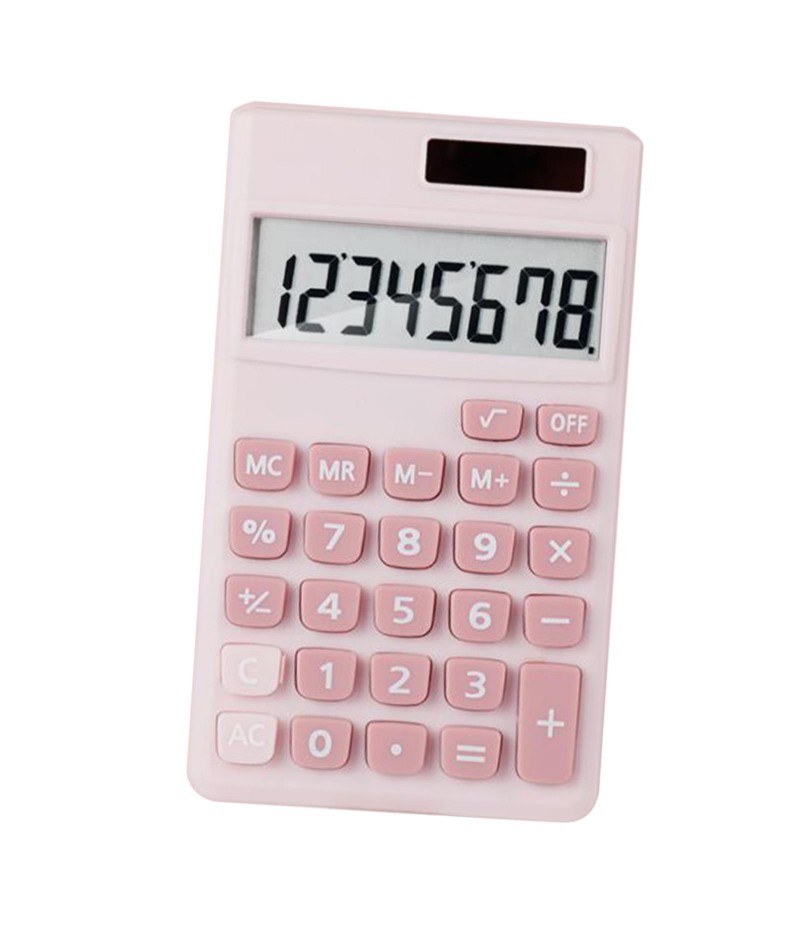 8 Digit Calculator LCD Display Desktop Battery Powered for Adults Kids