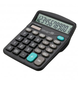 Solar Battery Desktop Calculator Basic 12-Digit Large Display Office Business