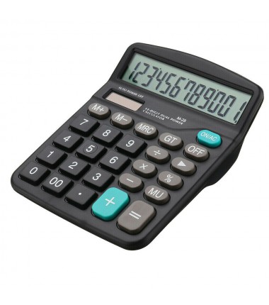 Solar Battery Desktop Calculator Basic 12-Digit Large Display Office Business
