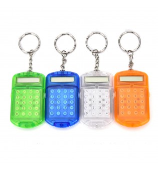 Mini Calculator With Keychain 8 Digits Display Case Calculators