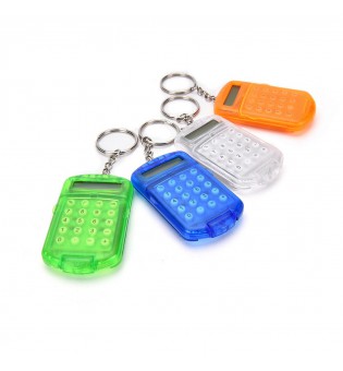 Mini Calculator With Keychain 8 Digits Display Case Calculators