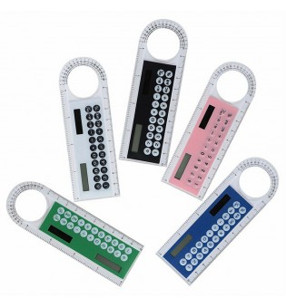 mini ultra-thin ruler card size solar pocket calculator office & school supplies