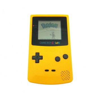 Yellow Nintendo Game Boy + Game Card