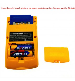 Yellow Nintendo Game Boy + Game Card