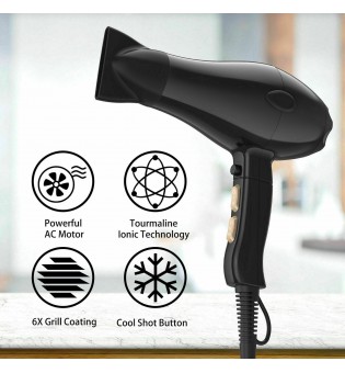 Professional Blow Dryer Hair Dryer Fast Drying Negative Ions 2100W Hair Salon