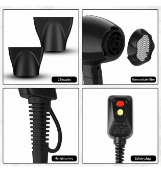 Professional Blow Dryer Hair Dryer Fast Drying Negative Ions 2100W Hair Salon