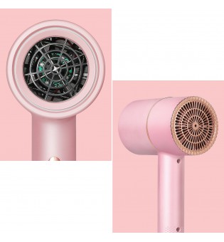 1000W Hair Dryer Portable Lightweight Blow Dryer 2 Heat Setting Dorm Home Use (Pink)