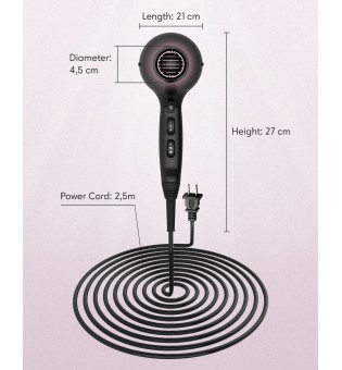 hair dryer Curl & straight Ion hair dryer diffuser styling with nozzle