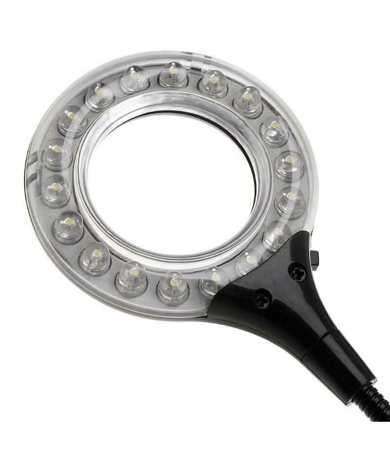 Ring LED Light USB Table Desk Lamp 5V Bright Bulb Flexible Gooseneck Adjustable