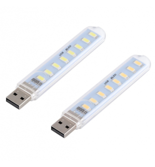 USB LED Book Lamp Light Mini Portable DC5V Ultra Bright For Power Bank PC Laptop