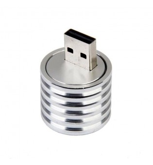 Aluminum 3W USB LED Lamp Socket Spotlight Flashlight White Light