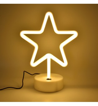 LED Desk Lamp Birthday Present Neon Lights Warm Light