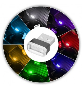 4pcs USB LED Light Colorful Light Lamp For Laptop Car Atmosphere Lamp mix Color