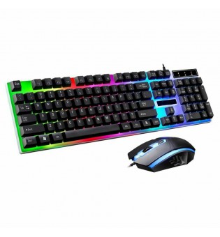 New Gaming Keyboard And Mouse Multi-Color Changing - BLACK