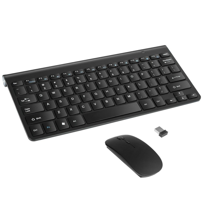 Wireless Keyboard And Mouse Combo Set 2.4G For PC Laptop Computer + USB Receiver (Black) Wireless Keyboard And Mouse Combo Set 2.4G For PC Laptop Computer + USB Receiver (Black)