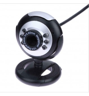 USB Webcam 10X Clip-on Web Camera for PC Laptop Conference Plug and Play