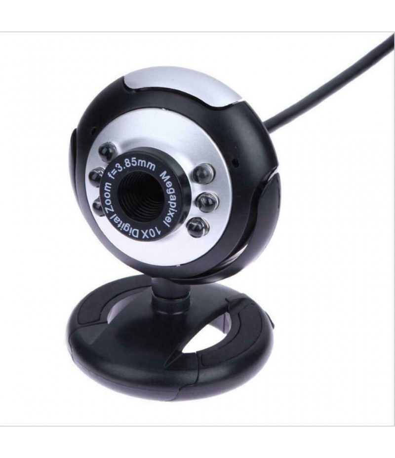 USB Webcam 10X Clip-on Web Camera for PC Laptop Conference Plug and Play