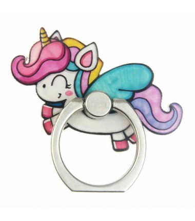 Rainbow Unicorn Mobile Phone Stand Holder 360 Finger Ring Smartphone Holder New