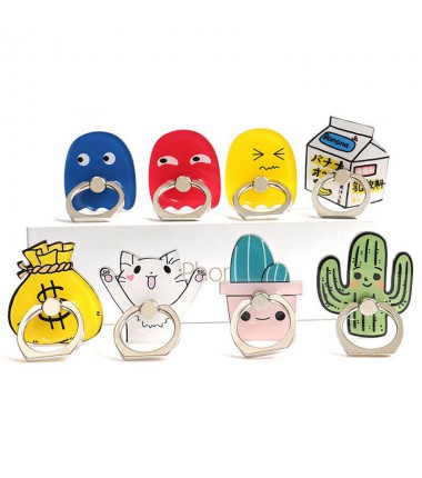 Cute Cartoon Finger Grip Ring Stick Mount Stand Holder For Mobile Phone Tablet