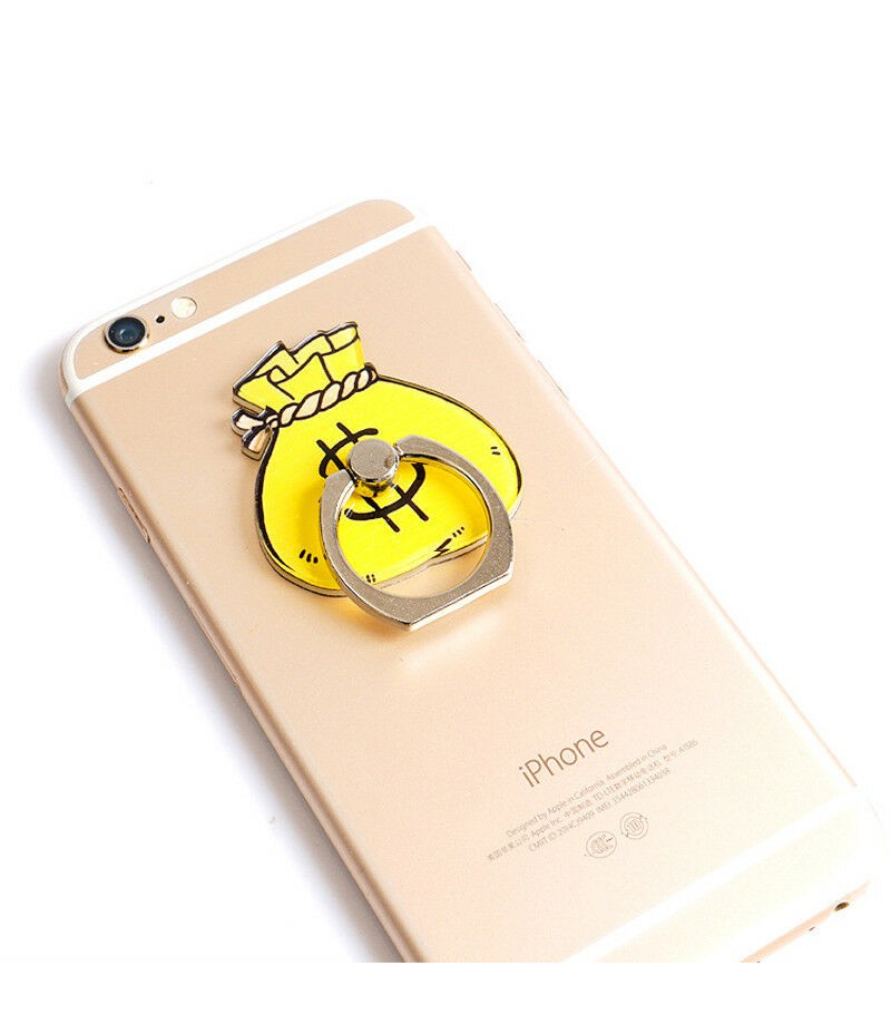 Cute Cartoon Finger Grip Ring Stick Mount Stand Holder For Mobile Phone Tablet
