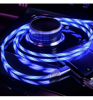 3A 5ft Fast Charging Led Light Up Cable Flowing USB-C Charging Cord Type C Phone