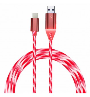3A 5ft Fast Charging Led Light Up Cable Flowing USB-C Charging Cord Type C Phone 3A 5ft Fast Charging Led Light Up Cable Flowing USB-C Charging Cord Type C Phone
