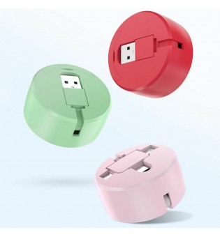 4/3/2 in1 Retractable USB Cable for Mobile Phone Micro USB Type C Charger GB