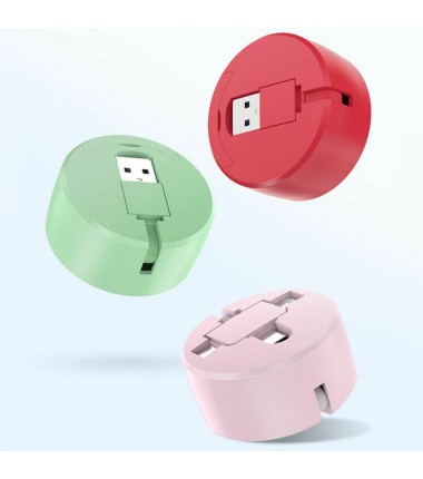 4/3/2 in1 Retractable USB Cable for Mobile Phone Micro USB Type C Charger GB