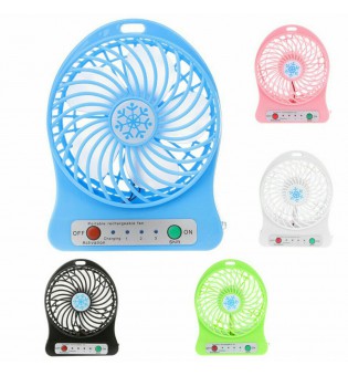 USB Mini Desk Fan Portable Small Cooling Air Cooler No Battery