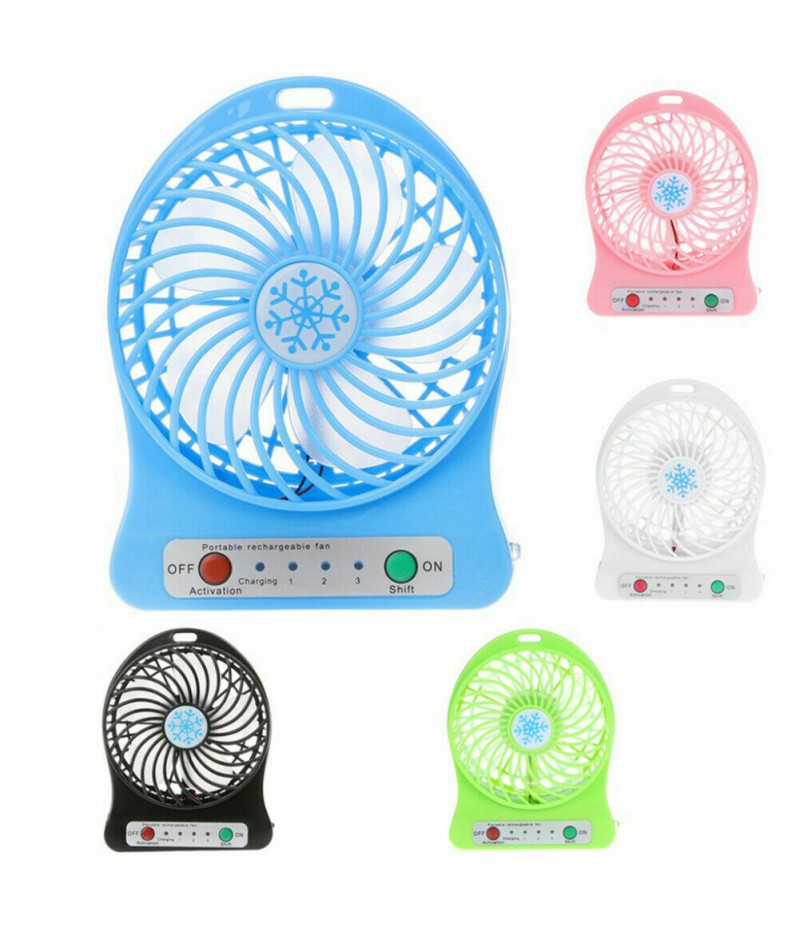 USB Mini Desk Fan Portable Small Cooling Air Cooler No Battery