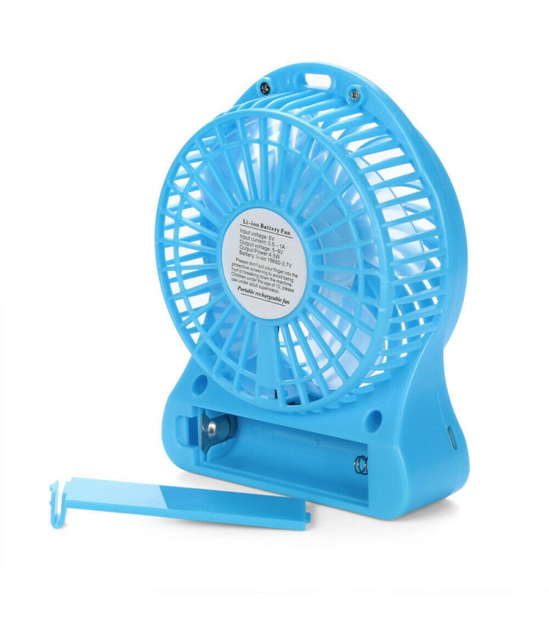 USB Mini Desk Fan Portable Small Cooling Air Cooler No Battery