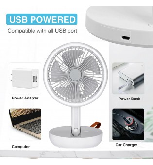 USB Rechargeable Foldable Portable Fan Air Cooler Cooling Mini Desk Floor Fan USB Rechargeable Foldable Portable Fan Air Cooler Cooling Mini Desk Floor Fan