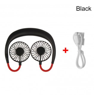 Adjustable Neckband Desk Hand cooler Fan Hands-Free Mini USB Portable Neck Fan