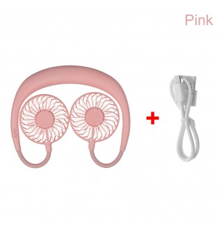 Adjustable Neckband Desk Hand cooler Fan Hands-Free Mini USB Portable Neck Fan