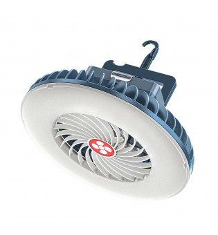 Portable Camping Fan with LED Lantern Rechargeable Battery Operated Camping Fan