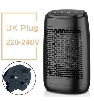 Electric Air Heater 1200W Household Bathroom Mini Space Heater Knob Control