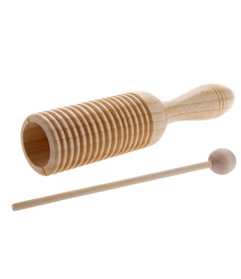 Children's Musical Toy Percussion Instrument Wooden Threaded Monophonic Drum