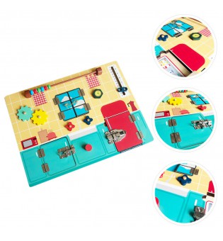 Toddlers Busy Board Montessori Educational Early Learning Tool Toys for Kids