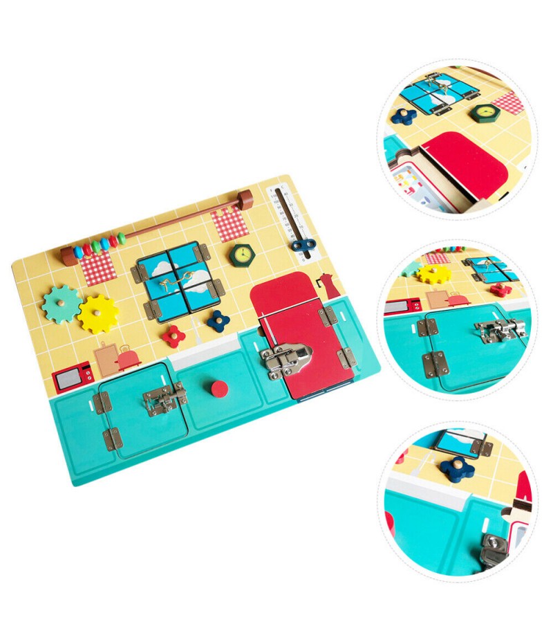 Toddlers Busy Board Montessori Educational Early Learning Tool Toys for Kids