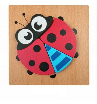 Educational Learning Toys Baby Kids Boy Girl Gift Wooden Jigsaw Puzzle 6 Count