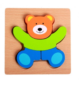 Educational Learning Toys Baby Kids Boy Girl Gift Wooden Jigsaw Puzzle 6 Count