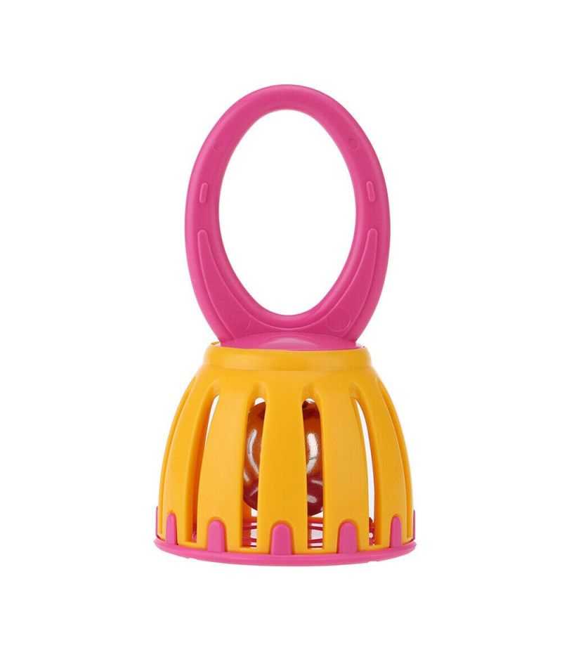 5" Handled Cage Bell Children Rattle Infant Baby Educational Funny Toy