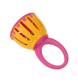 5" Handled Cage Bell Children Rattle Infant Baby Educational Funny Toy