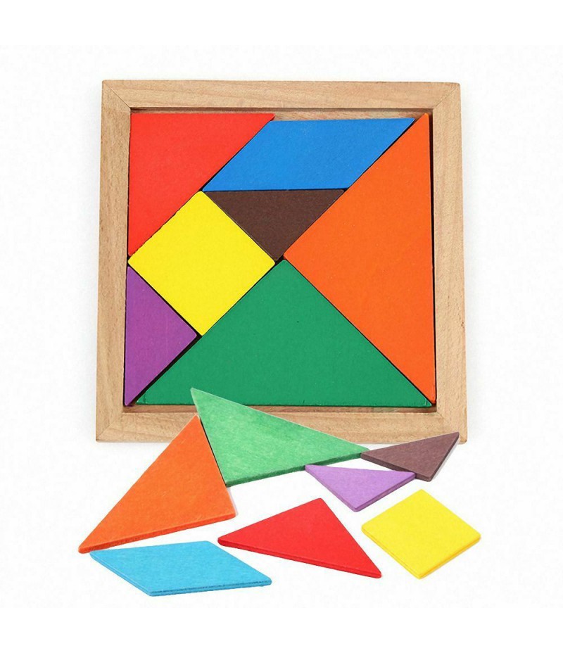 Jigsaw Tangram Brain Puzzle Educational Kids Toys Baby Early Learning Children