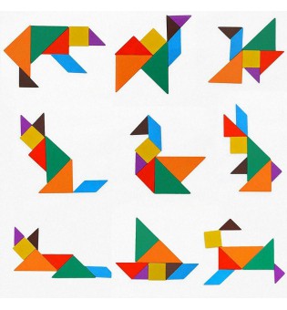 Jigsaw Tangram Brain Puzzle Educational Kids Toys Baby Early Learning Children